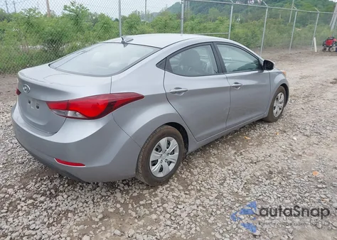 2016 Hyundai Elantra Se из США, поврежденный, VIN 5NPDH4AE4GH695950
